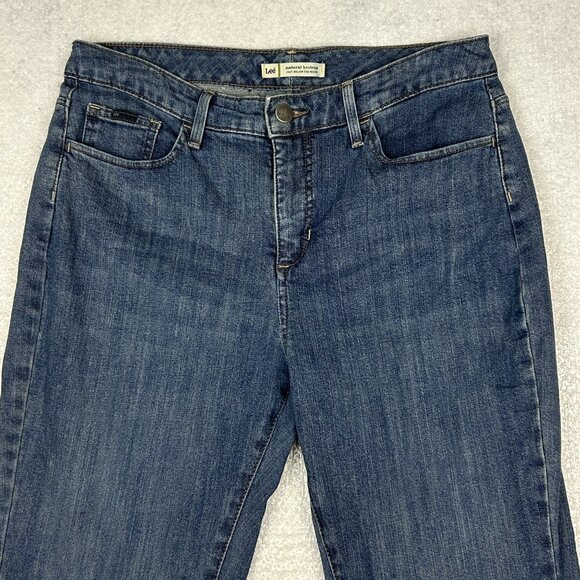 Lee Jeans Womens 10 M (32x30) Natural Bootcut Blue Stretch Just Below the Waist - Picture 3 of 16
